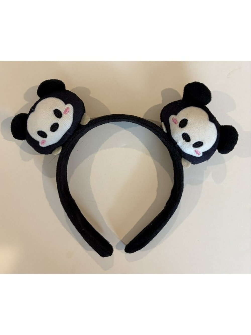 DISNEY MICKEY MOUSE TSUM TSUM Soft Plush Embroidered MOUSE EARS Hair HEADBAND